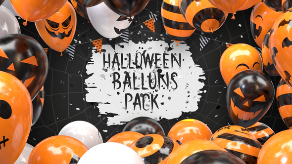 Halloween Balloon Pack - VideoHive 29043802
