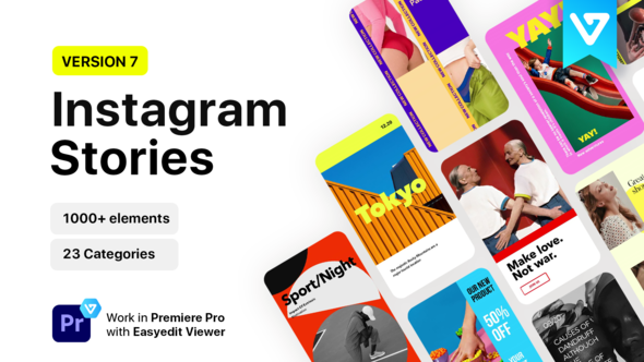 Instagram Stories | For Premiere Pro by EasyEdit | VideoHive