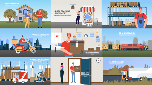 Delivery and Logistics - VideoHive 29044534