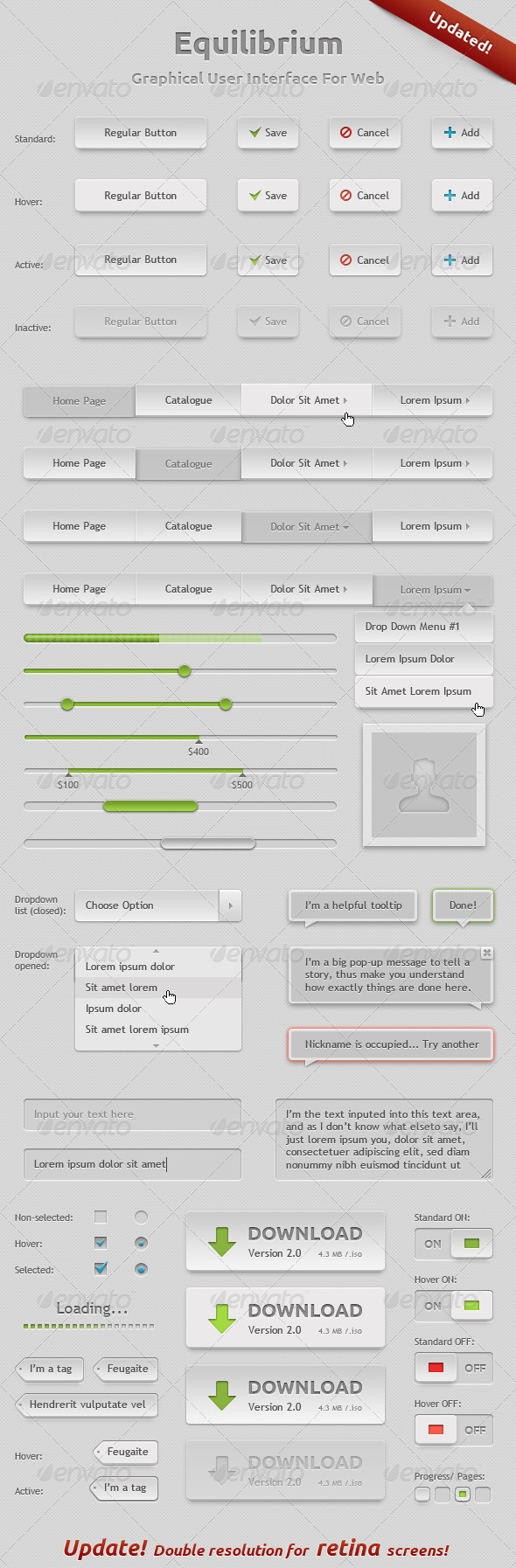 Equilibrium - GUI - Graphical User Interface - User Interfaces Web Elements