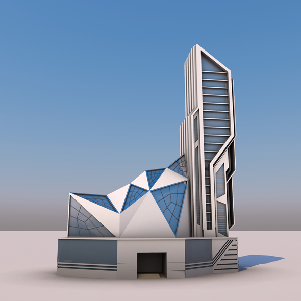 Futuristic Deconstruction Skyscraper - 3Docean 29049512
