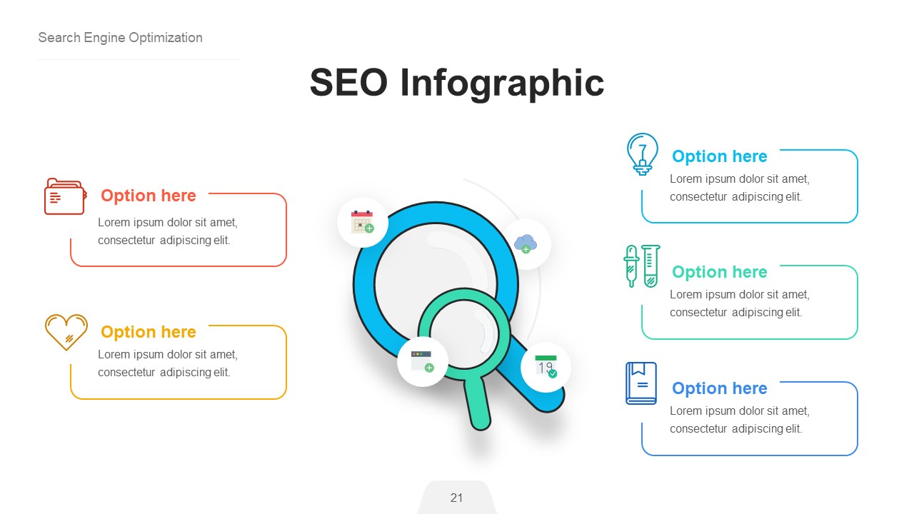 SEO infographic Powerpoint Presentation Template, Presentation Templates
