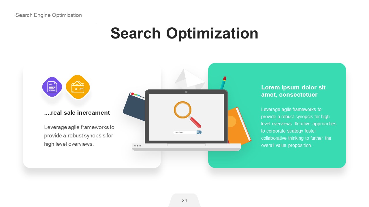 SEO infographic Powerpoint Presentation Template, Presentation Templates
