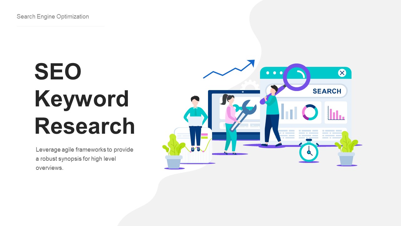 SEO infographic Powerpoint Presentation Template, Presentation Templates