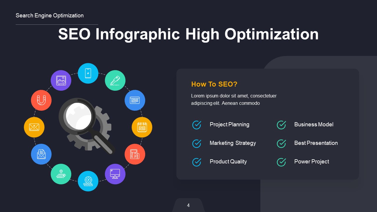 SEO infographic Powerpoint Presentation Template by RRgraph | GraphicRiver