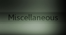 Miscellaneous