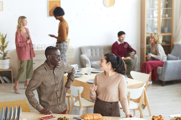 People Attending Party Indoors - Stock Photo - Images