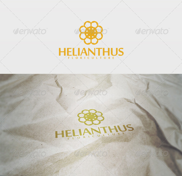 Helianthus Logo - Nature Logo Templates
