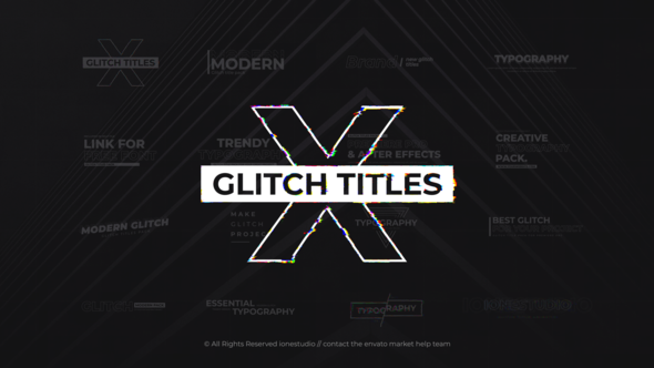 Glitch Titles For Premiere Pro