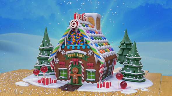 Gingerbread House Christmas - VideoHive 29061924