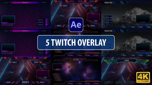 Twitch Overlay Stream Vol.2 | After Effects