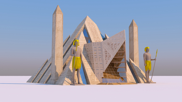 Modern Egyptian Pyramids - 3Docean 29068921