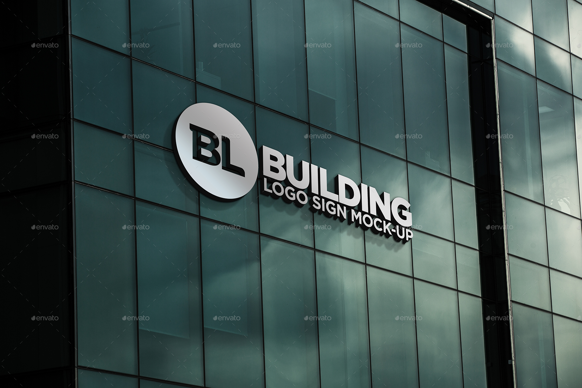 Building Logo Sign Mock-Up by Xepeec | GraphicRiver