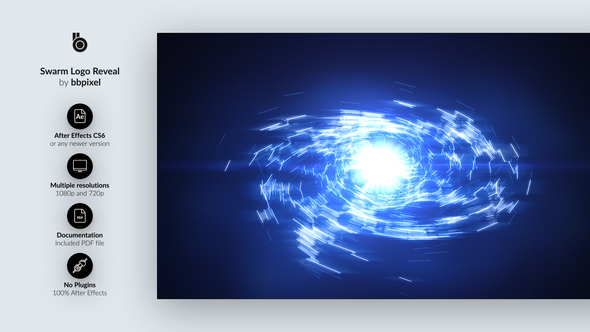 Swarm Logo Reveal Logo Stings template preview