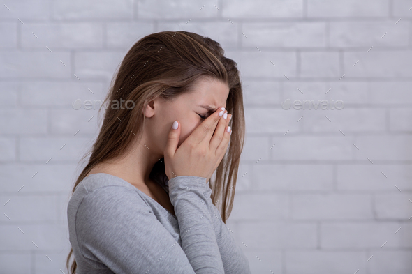 woman crying