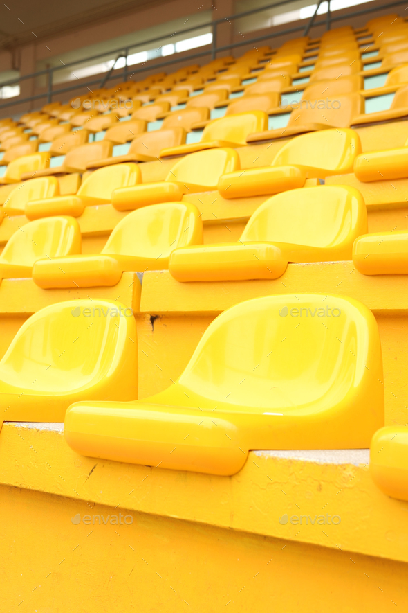 seats in stadium - Stock Photo - Images