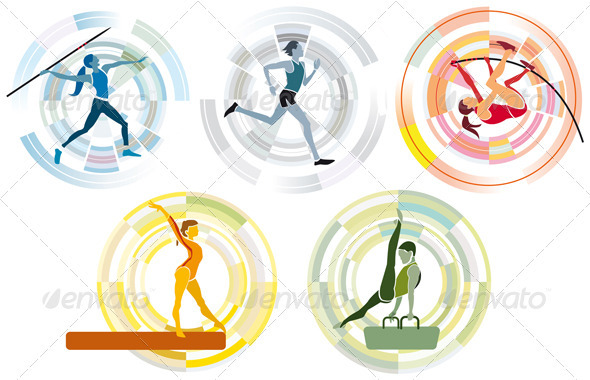 Five Sports Disciplines - Sports/Activity Conceptual