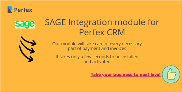 SAGE® Module for Perfex CRM