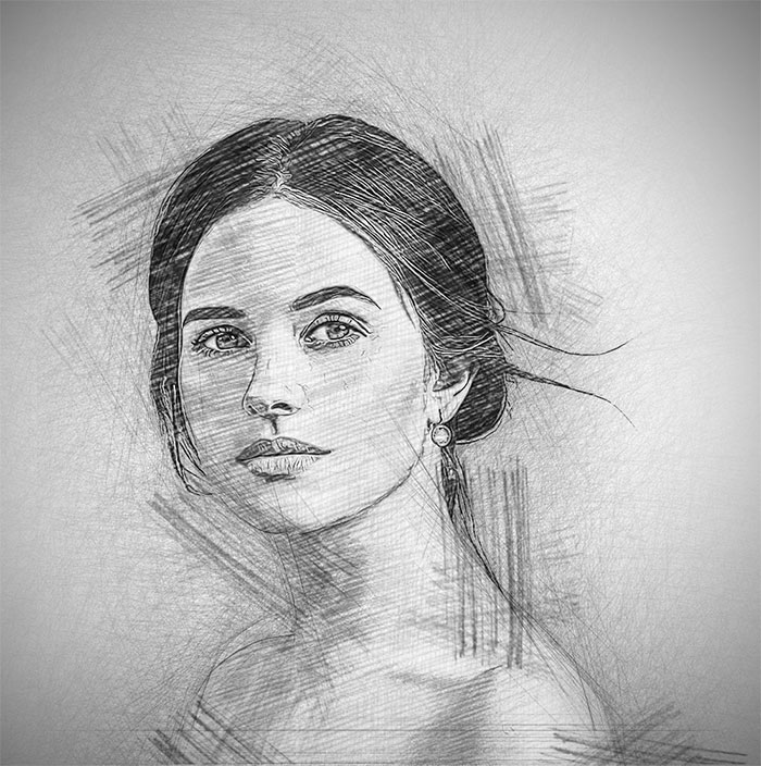 Sketch Photoshop Effect Tutorial  Automatically create realistic sketch  digital art  YouTube