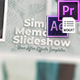 Simple Memories Slideshow / MOGRT - VideoHive Item for Sale