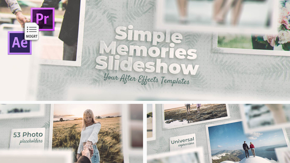 Simple Memories Slideshow / MOGRT