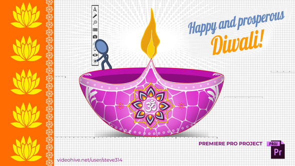 Happy Diwali Greetings Card