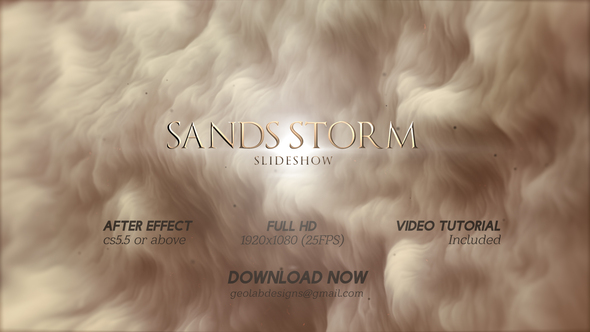 Sands Storm SlideshowlDust - VideoHive 26694666