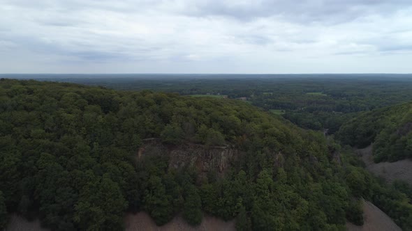 Landscape in Southern Sweden Aerial View