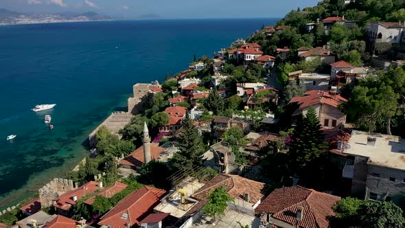 Alanya Castle Alanya Kalesi Aerial View of Mountain alt