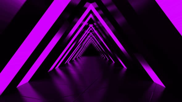 Purple Triangle Shape Tunnel