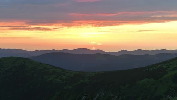 Timelapse of Beautiful Orange Sunrise