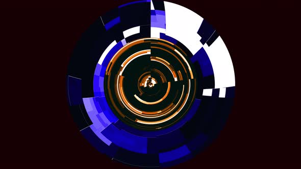 Abstract Futuristic Hud Circle Background Motion Video alt