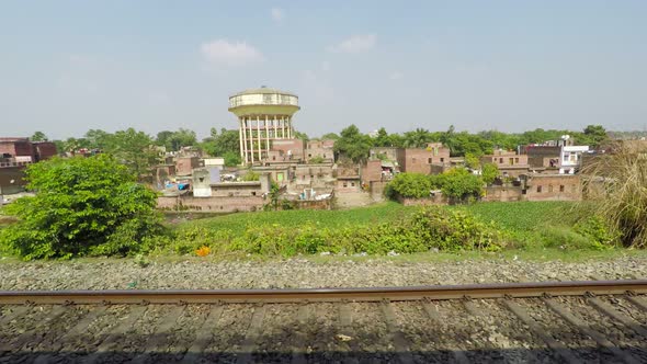 Indian Railway, Train Track and Landscape