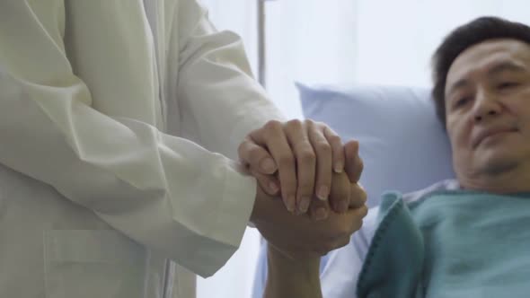 Doctor Take Care of Patient at Hospital or Medical Clinic alt