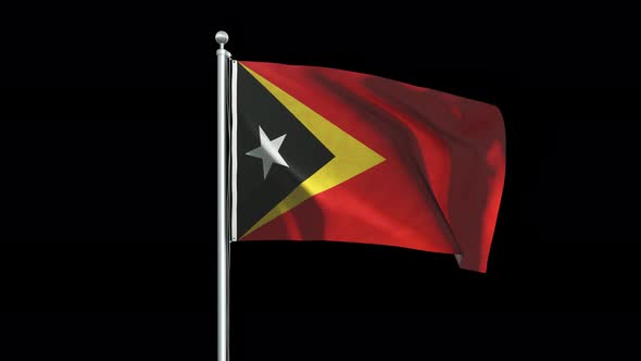 East Timor Leste Flag Big