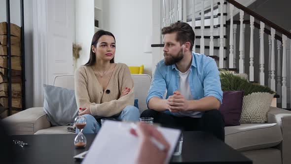 Man and Woman Looking for the Ways out From their Family Problems alt
