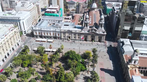 Palacio de Tribunales de Justicia (Santiago is the capital of Chile) alt