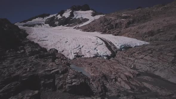 Scenic glacier footage