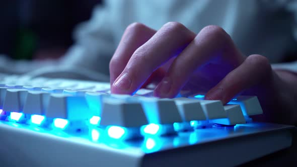 Online lesson. Distance learning. Group Video Chat, Conference. Gamer playing a computer game. alt