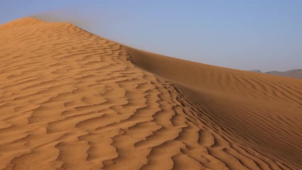Empty Quarter world's largest sand desert stock video footage  alt