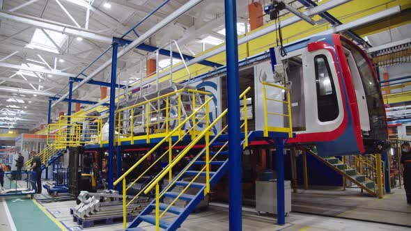 The Overall View of Subway Car Production Workshop