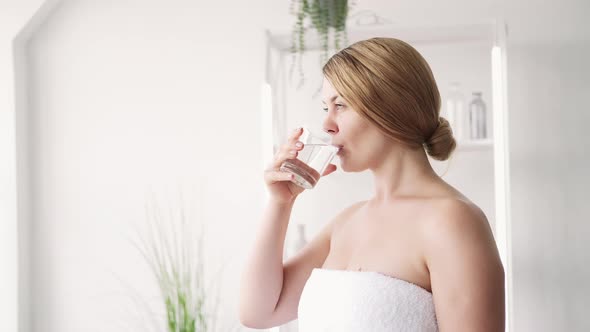 Water Hydration Thirsty Woman Healthy Fresh Glass alt