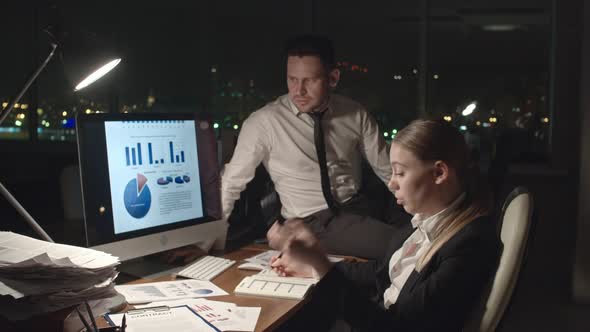 Working Late to Solve Business Issues alt