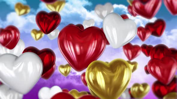 Flying Heart Balloons