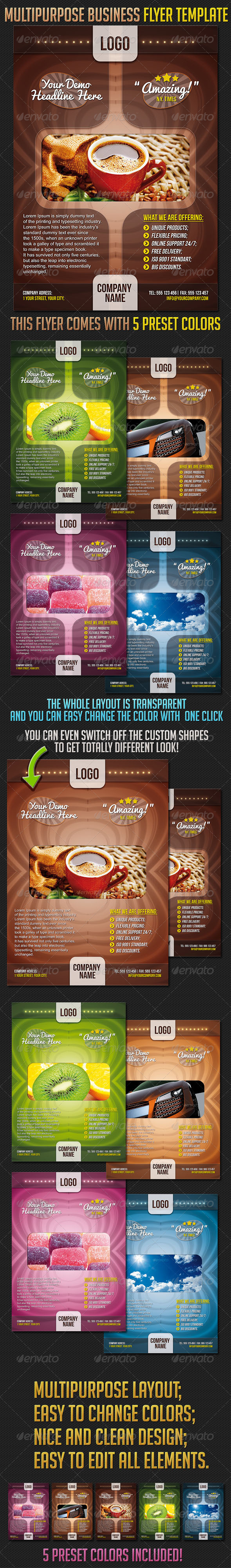 Multipurpose Business Flyer Template - Corporate Flyers