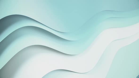 Simple Wavy Corporate Blue Background
