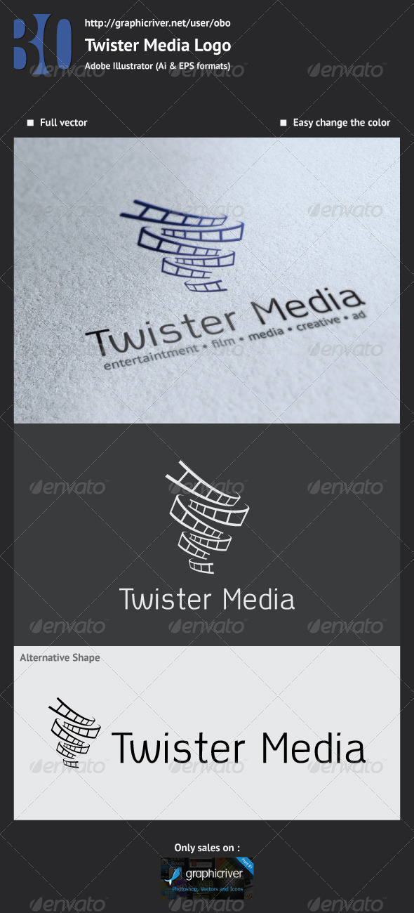 Twister Media Logo - Logo Templates