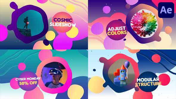 Liquid Colorful Slideshow | After Effects