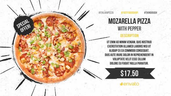 Fast Food Restaurant Product Promo template preview