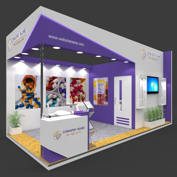 Exhibition Booth 3D - 3Docean 29127500